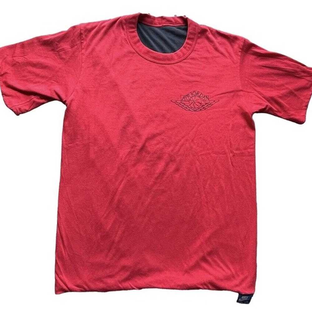 VTG Nike Blue Tag Air Jordan Wings Reversible T-Shirt Men L(41-43) OG 1985 USA