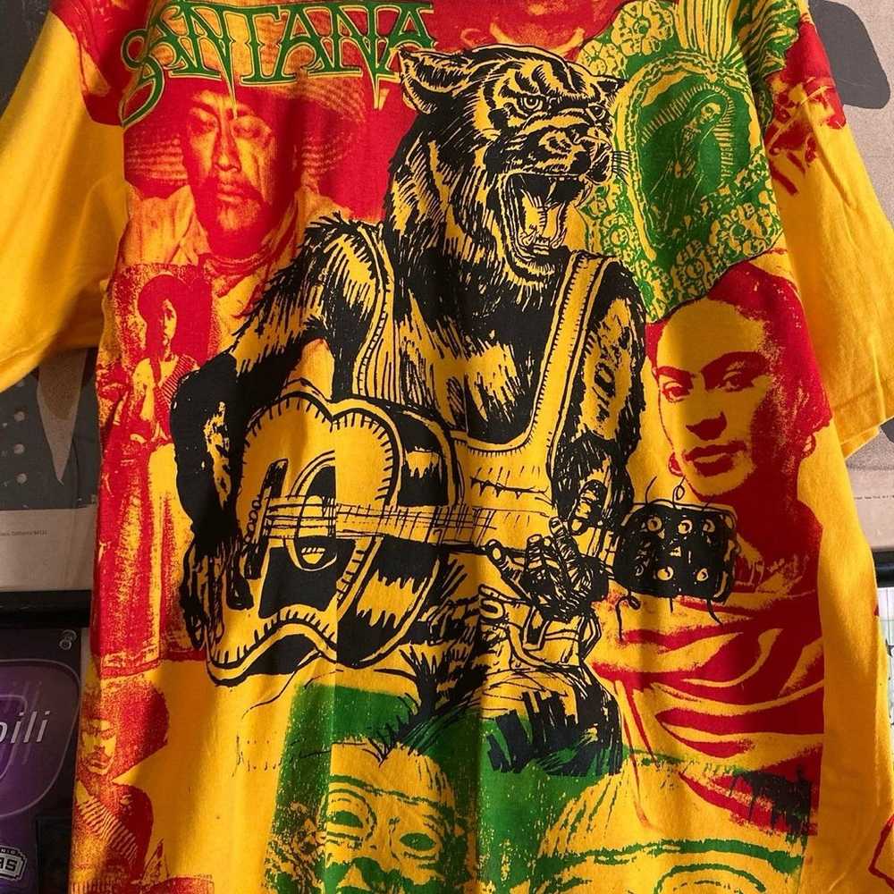 Very Rare vintage Santana All over print shirt - image 2