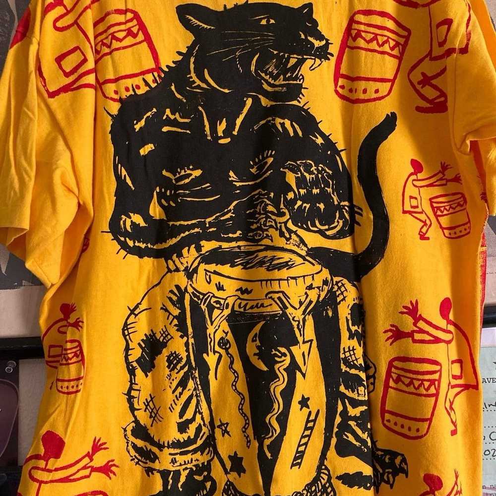 Very Rare vintage Santana All over print shirt - image 3