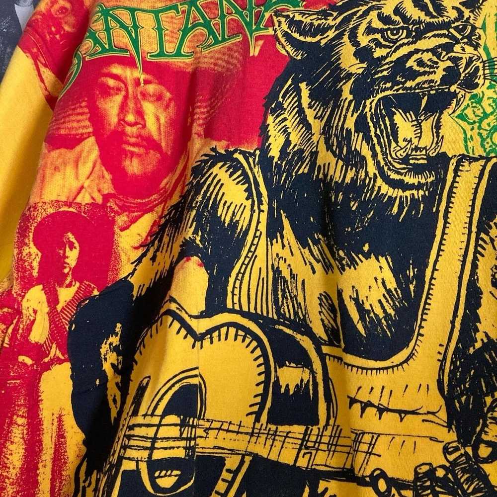 Very Rare vintage Santana All over print shirt - image 5