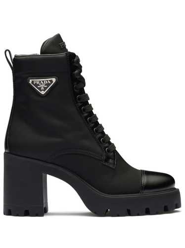 Prada 90mm triangle-logo ankle boots