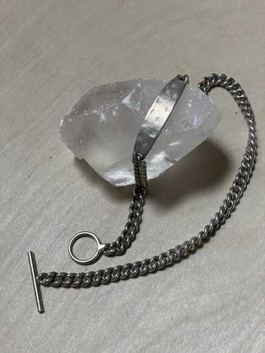 財布・小物その他 MAISON MARGIELA 925 Silver Necklace Silver Brass Minimal Logo Necklace by MM6 Maison Margiela on