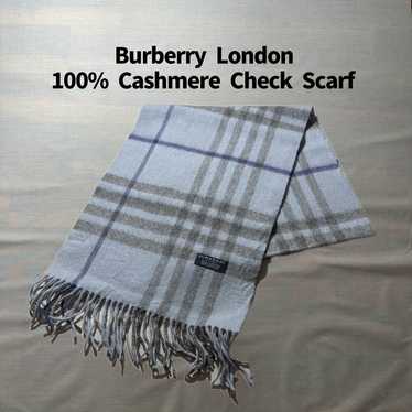 Burberry London 100% Cashmere Nova Check Scarf