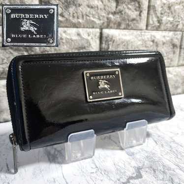 BURBERRY BLUE LABEL Square Logo Enamel Flap Long W