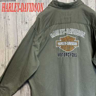 【Popular Design】HARLEY-DAVIDSON Long-sleeve Shirt 