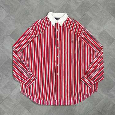 【Rare】Polo Ralph Lauren Shirt 90s Stripe BIG SHIRT