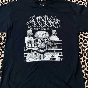 トップシークレットマン トプシ バンド サイン入りtシャツ Vintage Suicidal Tendencies Crossover Band Tee (L) GTME275