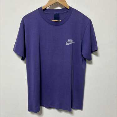 80s Navy Tag NIKE T-shirt Vintage Used Purple