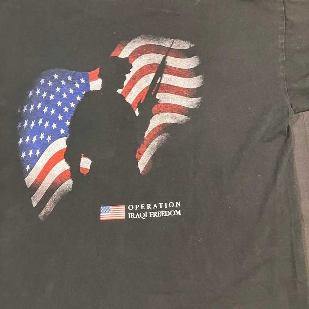 Vintage y2k Operation Iraqi Freedom Tee - image 5