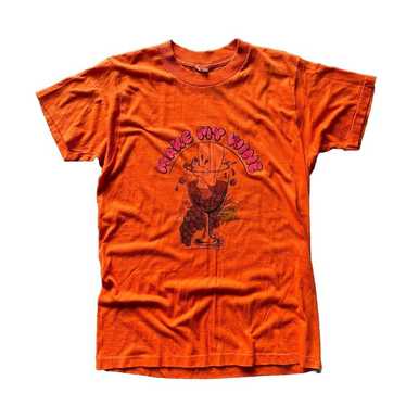 Vintage True Vintage 80's Make My Wine Orange T Sh