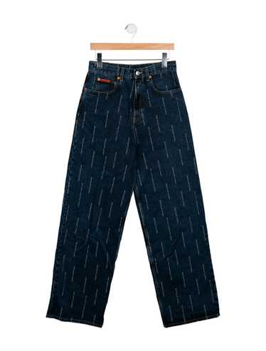 新品未使用 MARTINE ROSE R LOGO CROPPED JEANS - メルカリ