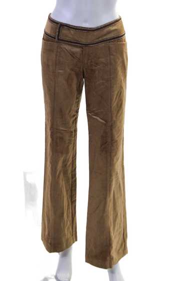 Nanette Lepore Womens Mid Rise Flare Leg Corduroy 