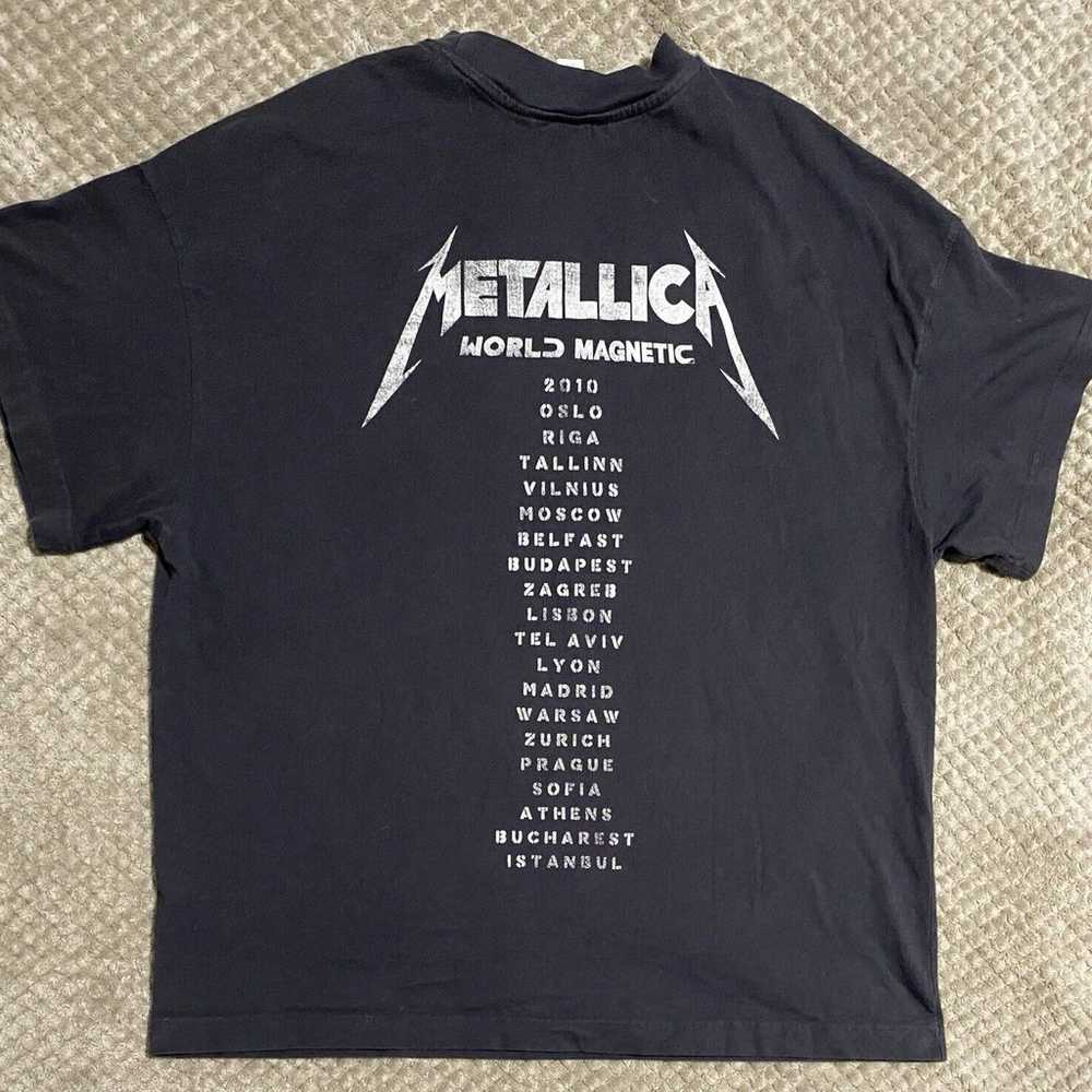 Metallica World Magnetic Tour H&M Tshirt Size XL - image 4