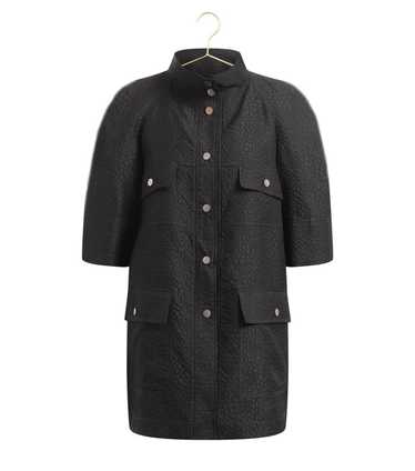 Product Details Chanel Black Brocade Trench Coat