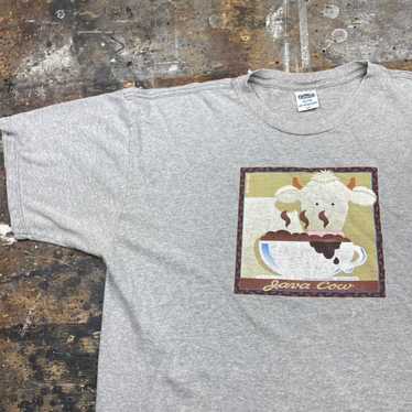 Vintage 90s Java Cow Ice Cream Tee