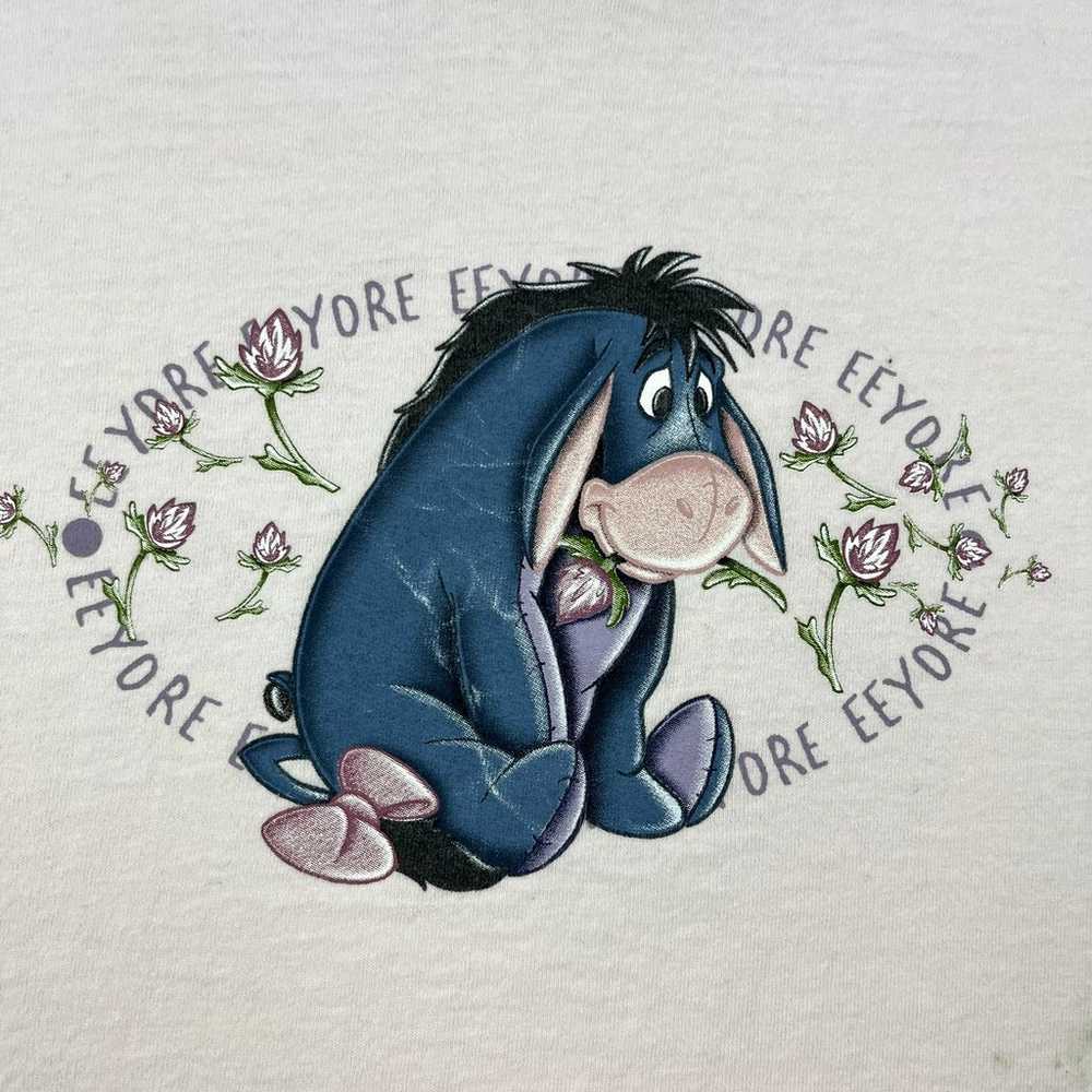 Vintage Disney Eeyore T-Shirt Adult XL Pink Winni… - image 3