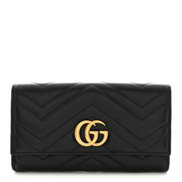 GUCCI Calfskin Matelasse GG Marmont Continental Wa