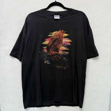 Vintage 1990s nature eagle animal tee XL