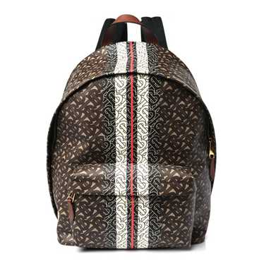 BURBERRY E-Canvas Monogram Stripe Backpack Bridle 