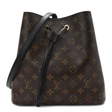 LOUIS VUITTON Monogram Neonoe MM Black