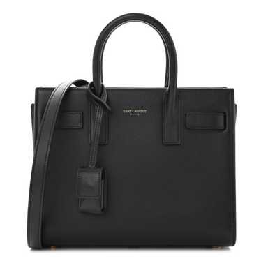 SAINT LAURENT Calfskin Nano Sac De Jour Black