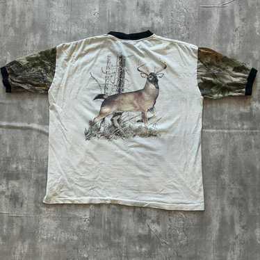 Vintage 1990s deer nature t shirt