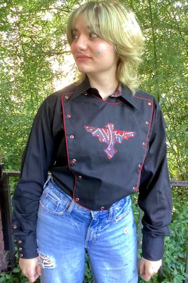 Vintage 1990s Western Bibbed Shirt Selected by Che