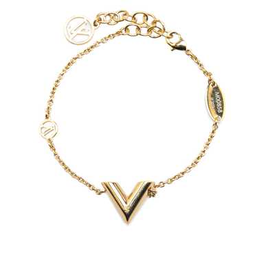 Gold Louis Vuitton Gold Plated Essential V Bracele