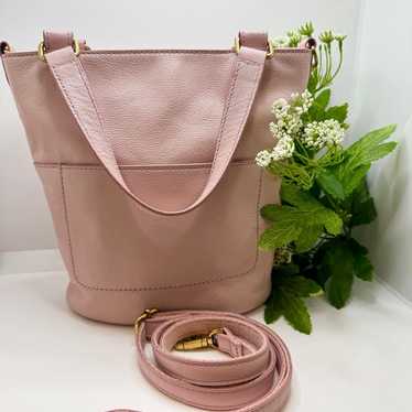 Fossil Leather Amelia Small  Pink Bucket