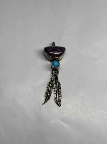 【ET】R.B turquoise SILVER 925 Indian MENS HEAVY NATIVE AMERICAN INDIAN CHIEF BIKER TURQUOISE
