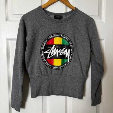 Stussy logo crewneck grey - Gem