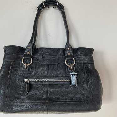 VTG COACH Penelope Black Handbag Shoulder Bag Ruff