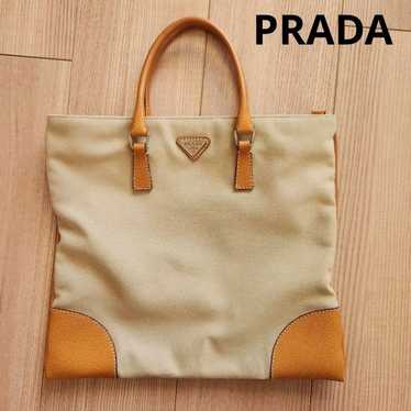 PRADA Tote Bag Canvas Tote