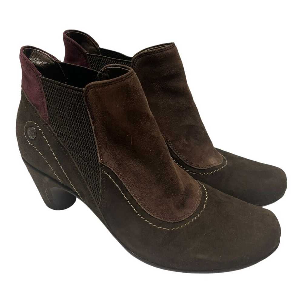 Earthies Genoa Ankle Boots Booties Brown/Purple S… - image 5