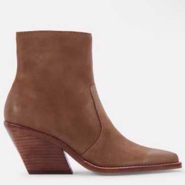 DOLCE VITA  Volli Nubuck Leather Booties Brown Siz