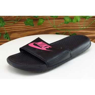 Nike Sz 8 M Black Slide Synthetic Women Sandals