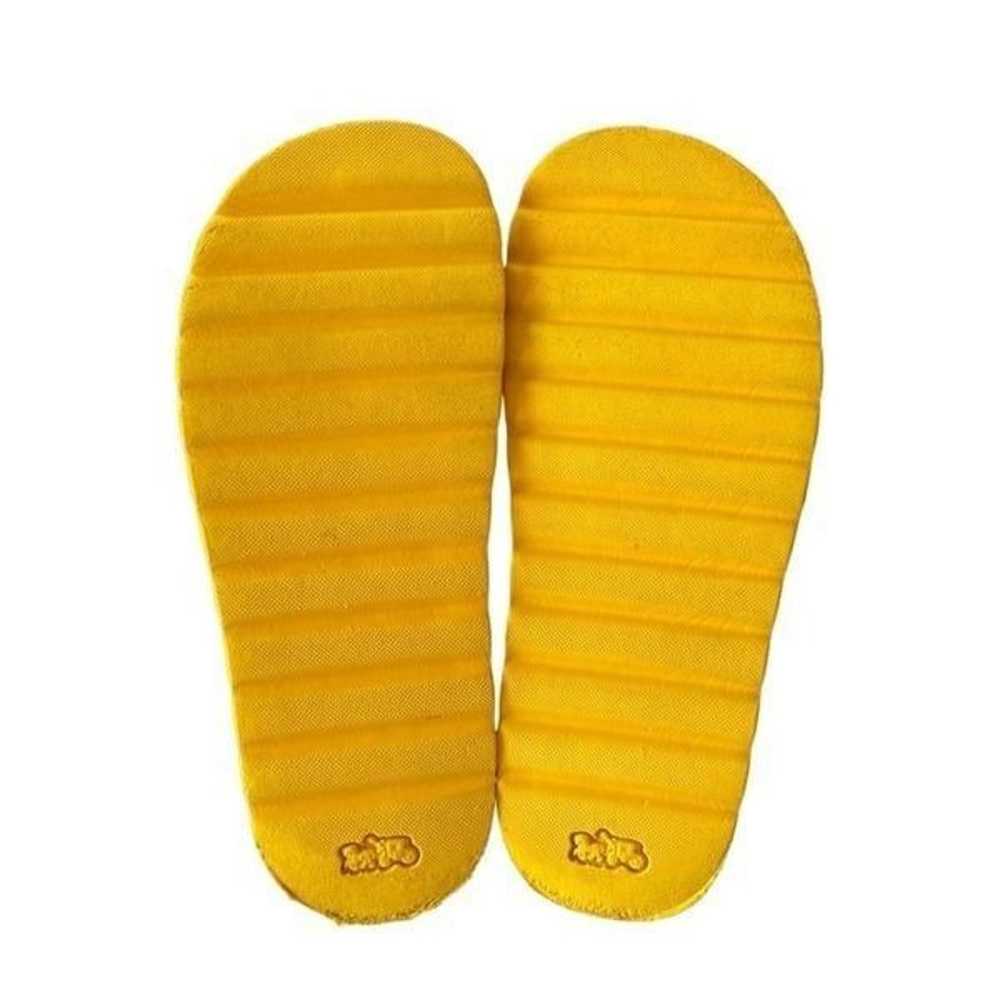 COACH Yellow Orange Lucy Rubber Platform Slide Sl… - image 9