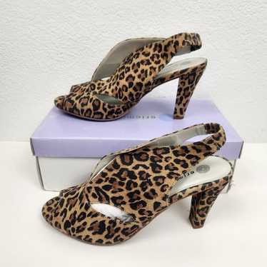 Eric Michael Peru Heel in Leopard Print Leather Su