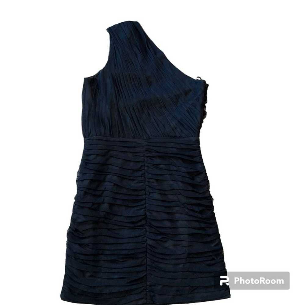 Armani Exchange One Shoulder Black Ruched Tulle B… - image 2