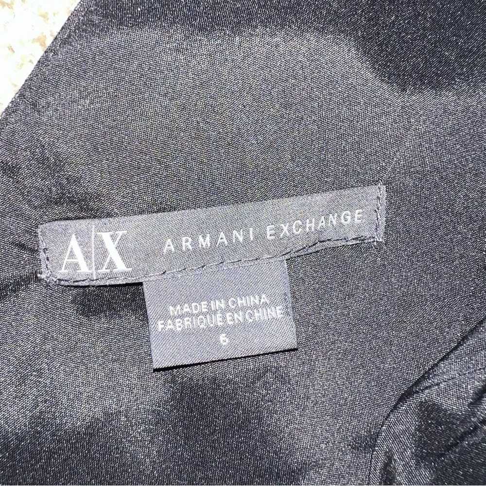 Armani Exchange One Shoulder Black Ruched Tulle B… - image 5