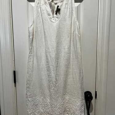 Tommy Bahama White Linen Beaded Halter Beach Brida