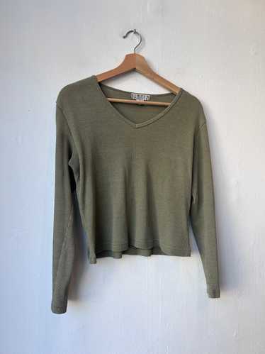 90’s Olive Thermal Long Sleeve