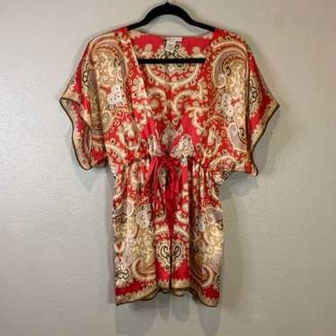 Cabi paisley silk Kimono blouse small