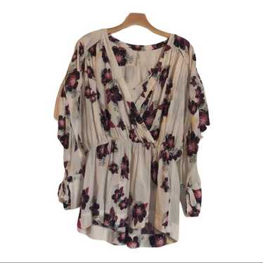 Free people floral tunic blouse