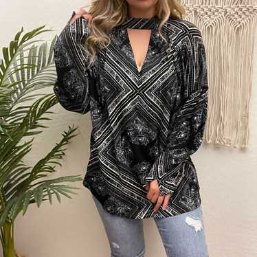 Free People Boho Modern Floral Tunic M