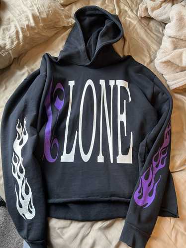 Vlone x Palm Angels Hoodie Black/Purple Men's - US
