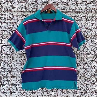 Eddie Bauer Vintage 90s Eddie Bauer striped polo s