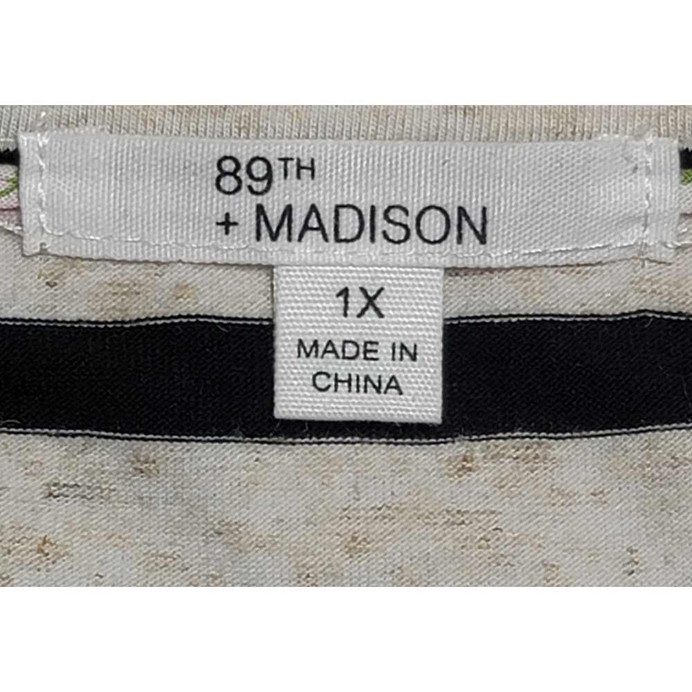 Other 89th & Madison Black Cream Striped Bell Sle… - image 3