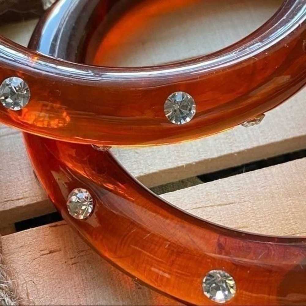 Vintage Signed Kenneth Lane KJL Lucite Rhinestone… - image 5