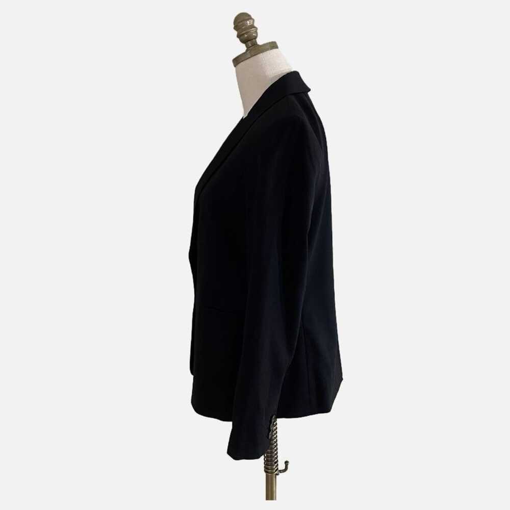 J. Crew Solid Black Parke Wool Blend Single Butto… - image 3